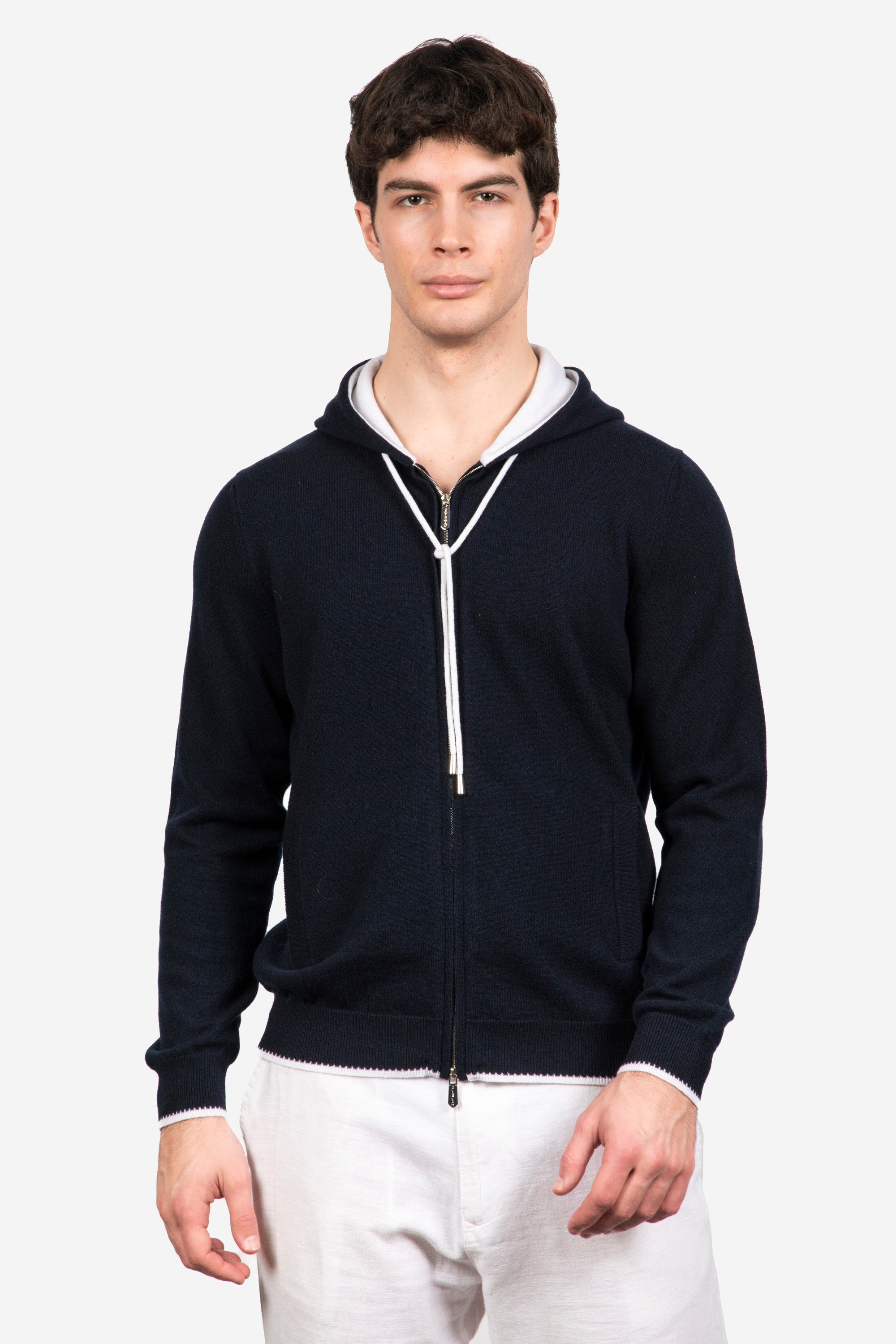 Giubbotto in 100% Cashmere Blu - SVEVO