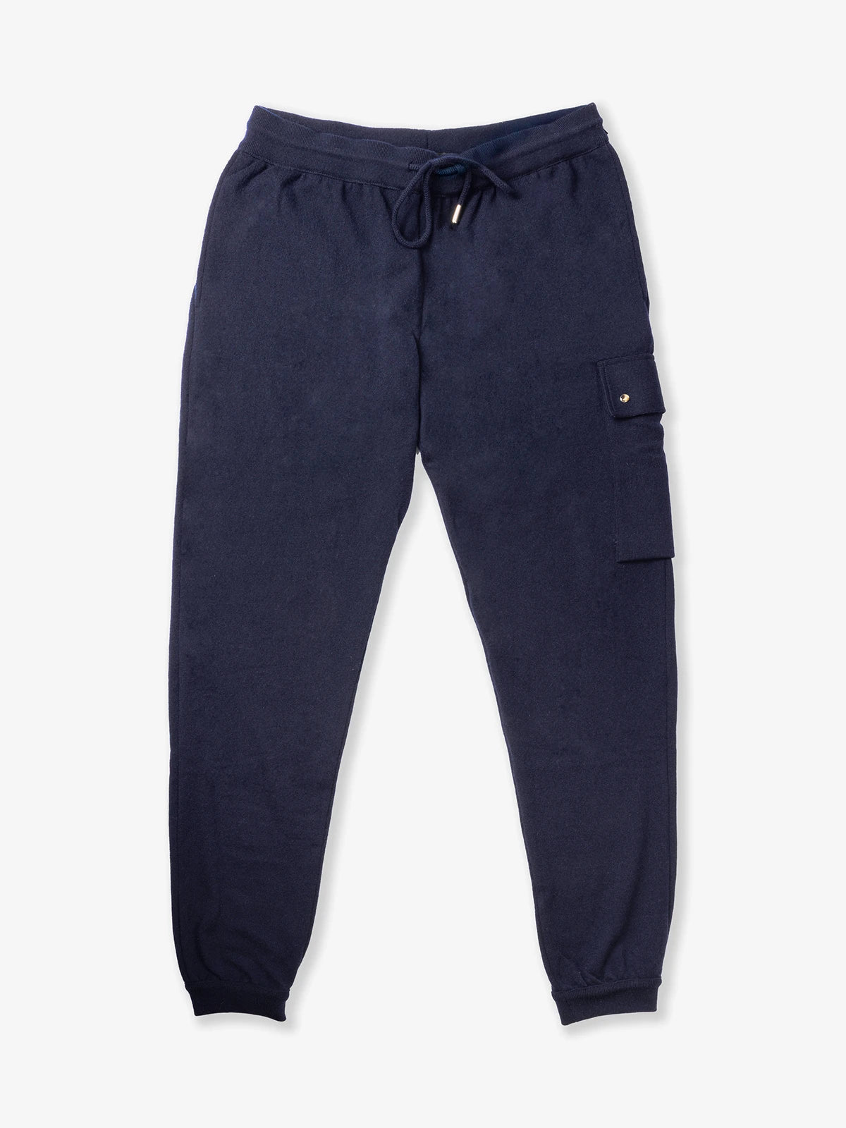Pantaloni jogging in 100% Cashmere Blu | SVEVO