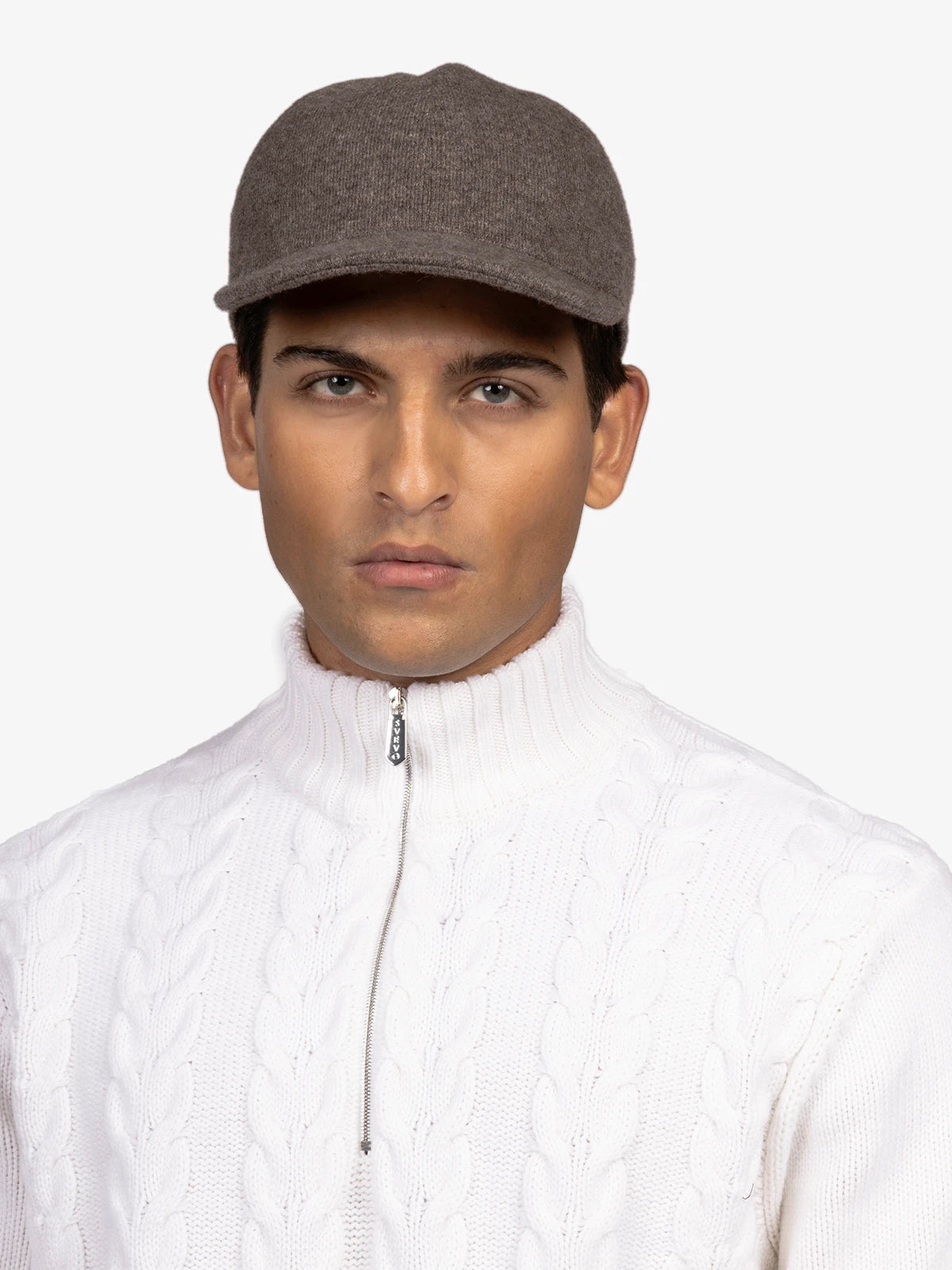 Cappello da baseball in 100% Cashmere Marrone | SVEVO