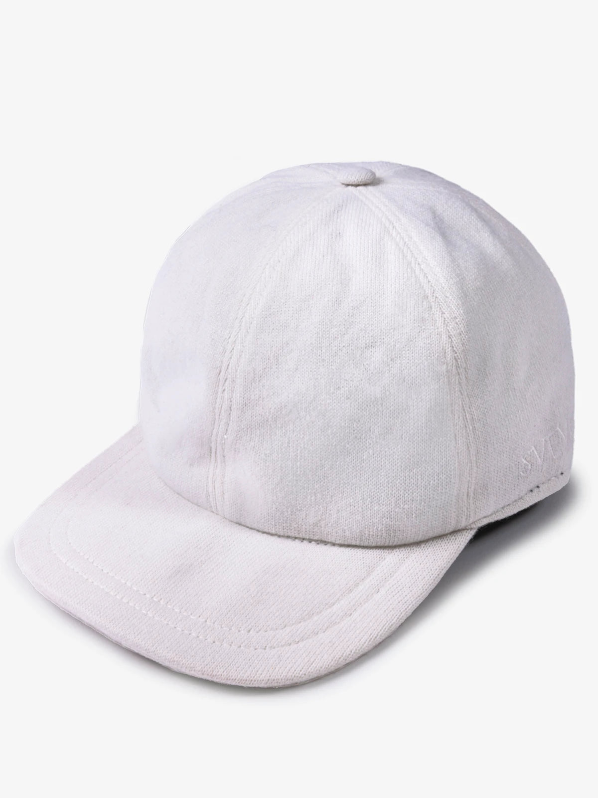 Cappello da baseball in 100% Cashmere Bianco | SVEVO