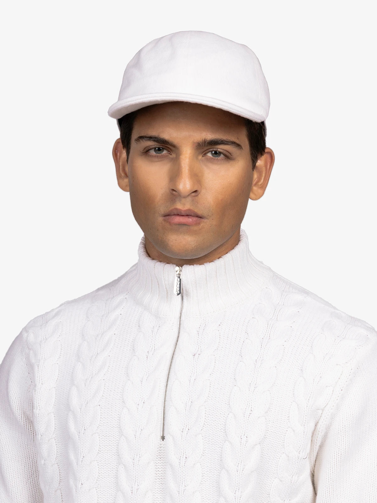 Cappello da baseball in 100% Cashmere Bianco | SVEVO