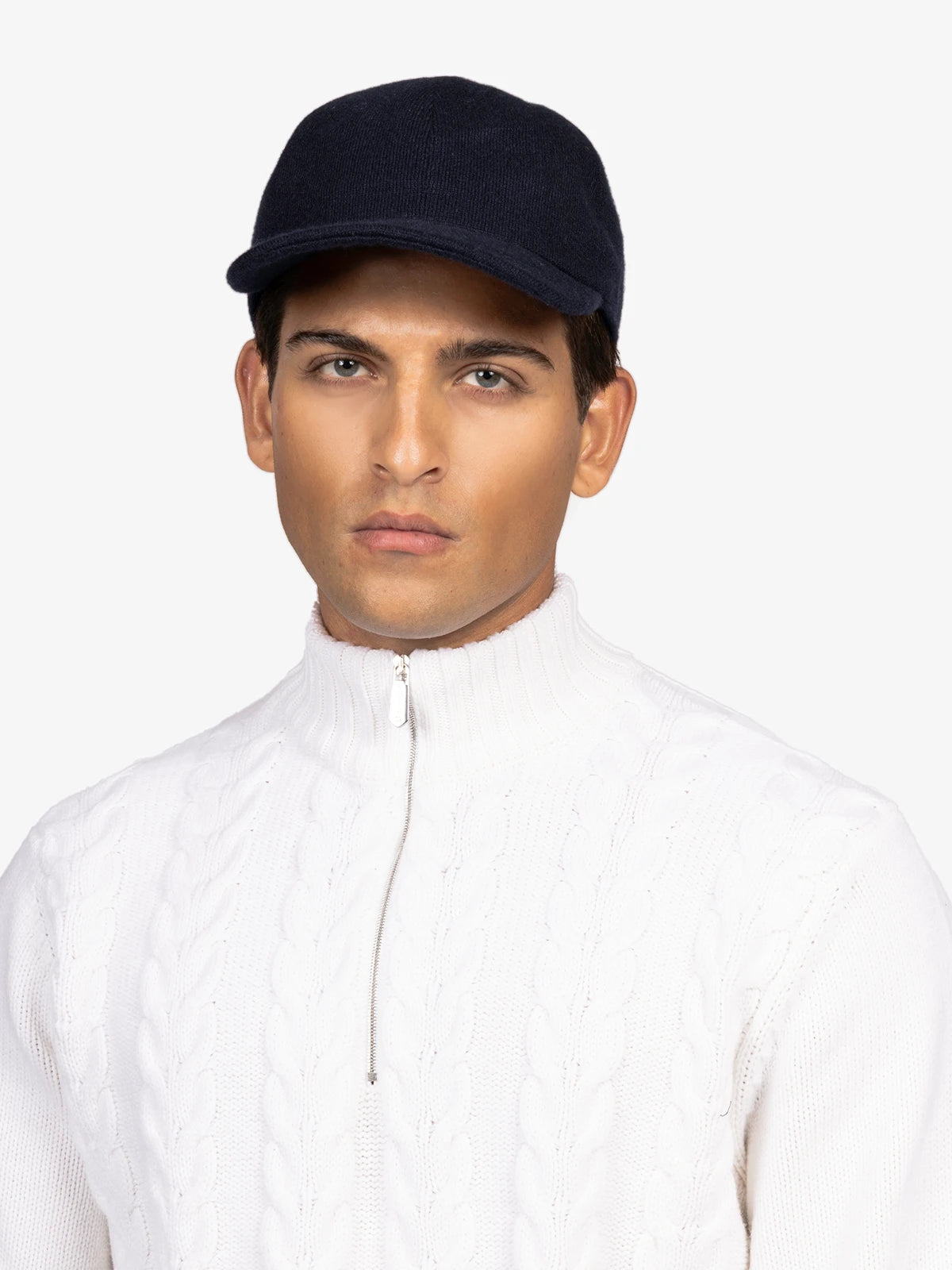 Cappello da baseball in 100% Cashmere Blu | SVEVO