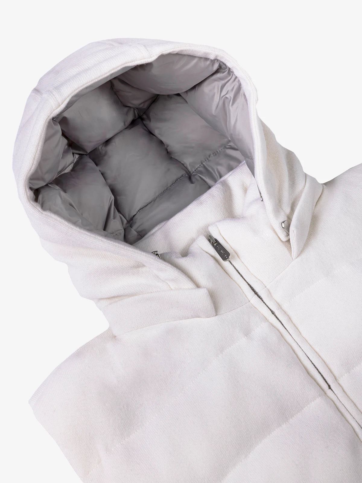 Giubbotto senza maniche in 100% Cashmere bianco | SVEVO