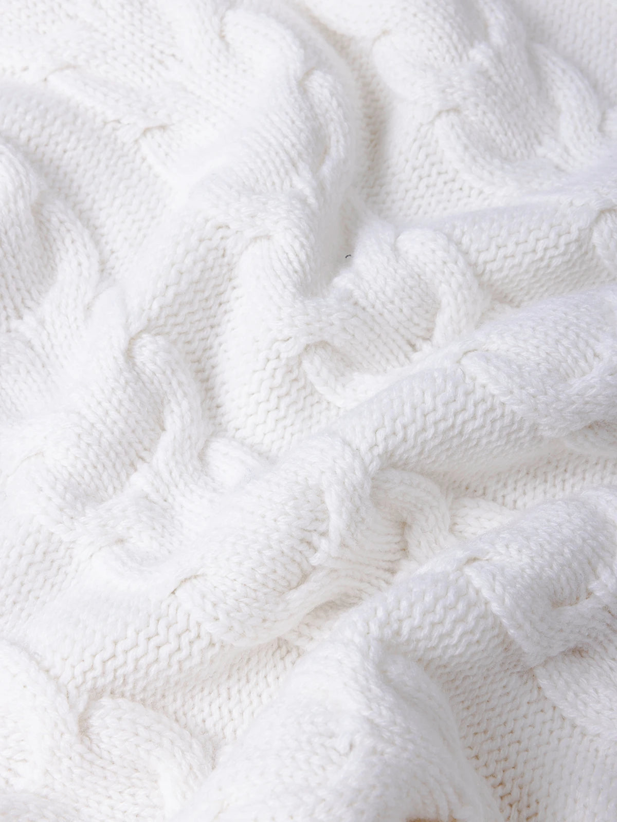 Lupetto con zip in 100% Cashmere bianco | SVEVO