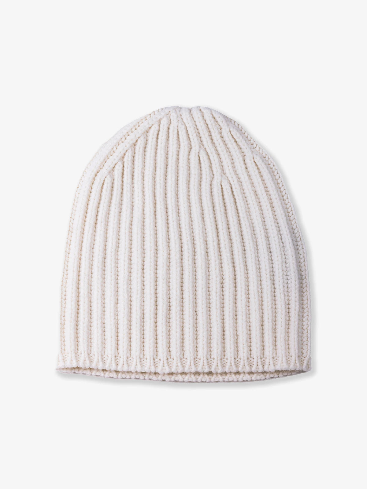 Berretto corto in 100% Cashmere bianco | SVEVO