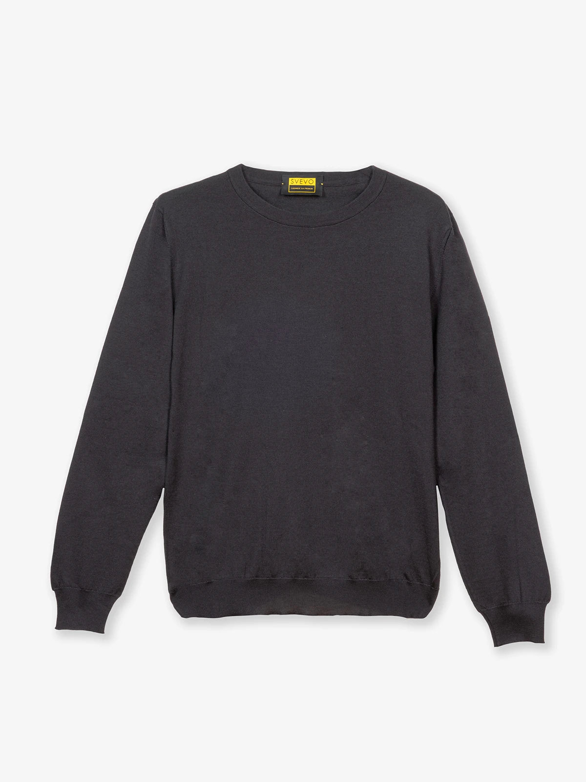 Girocollo in 80% Cashmere e 20% Seta grigio | SVEVO