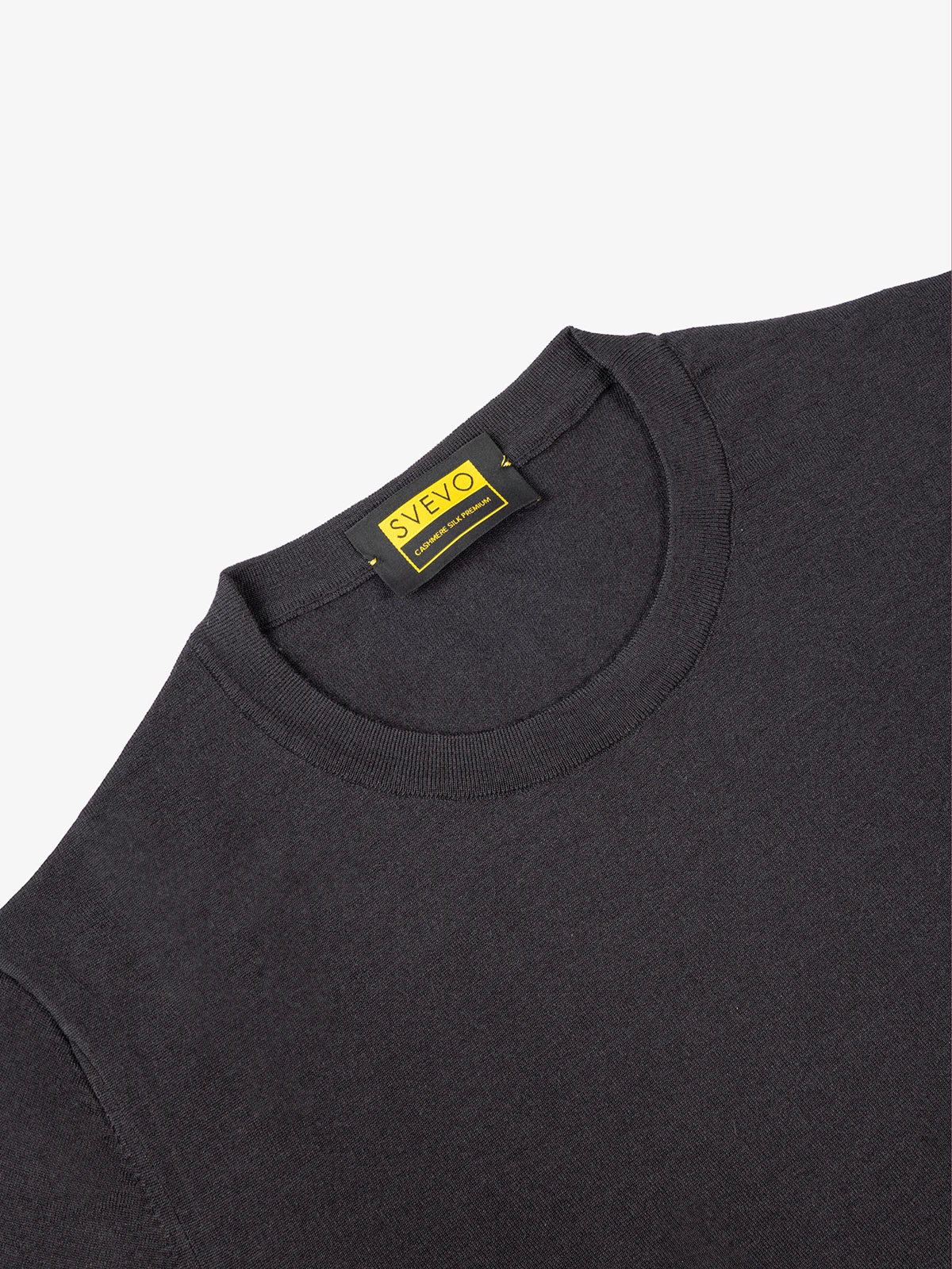 Girocollo in 80% Cashmere e 20% Seta grigio | SVEVO