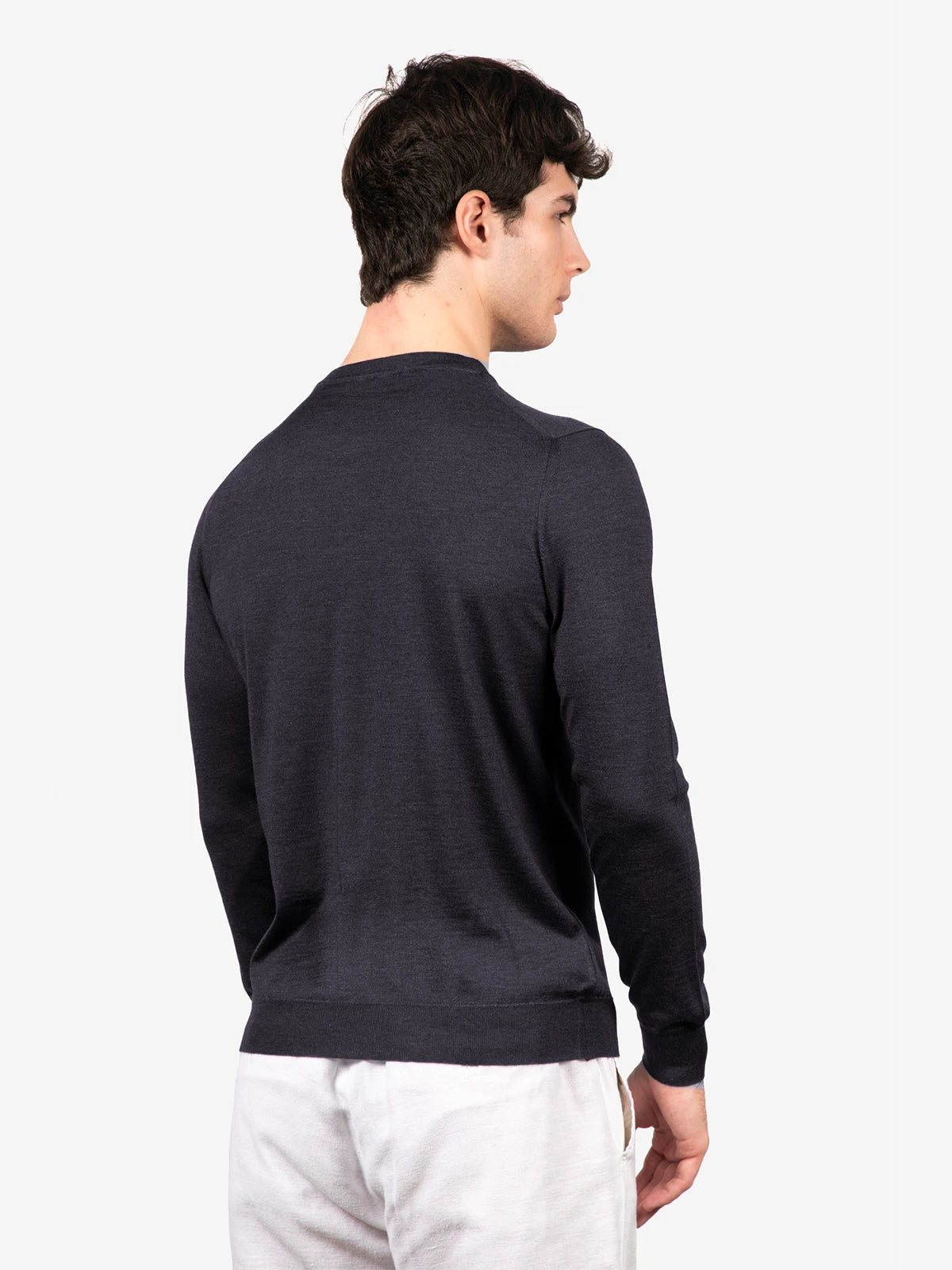 Girocollo in 80% Cashmere e 20% Seta grigio | SVEVO