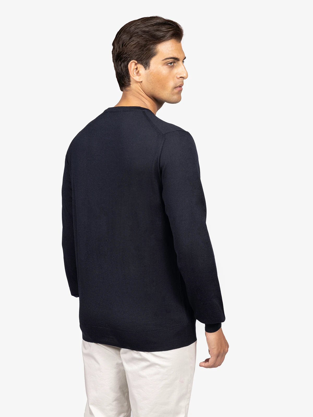 Girocollo in 100% Lana blu | SVEVO