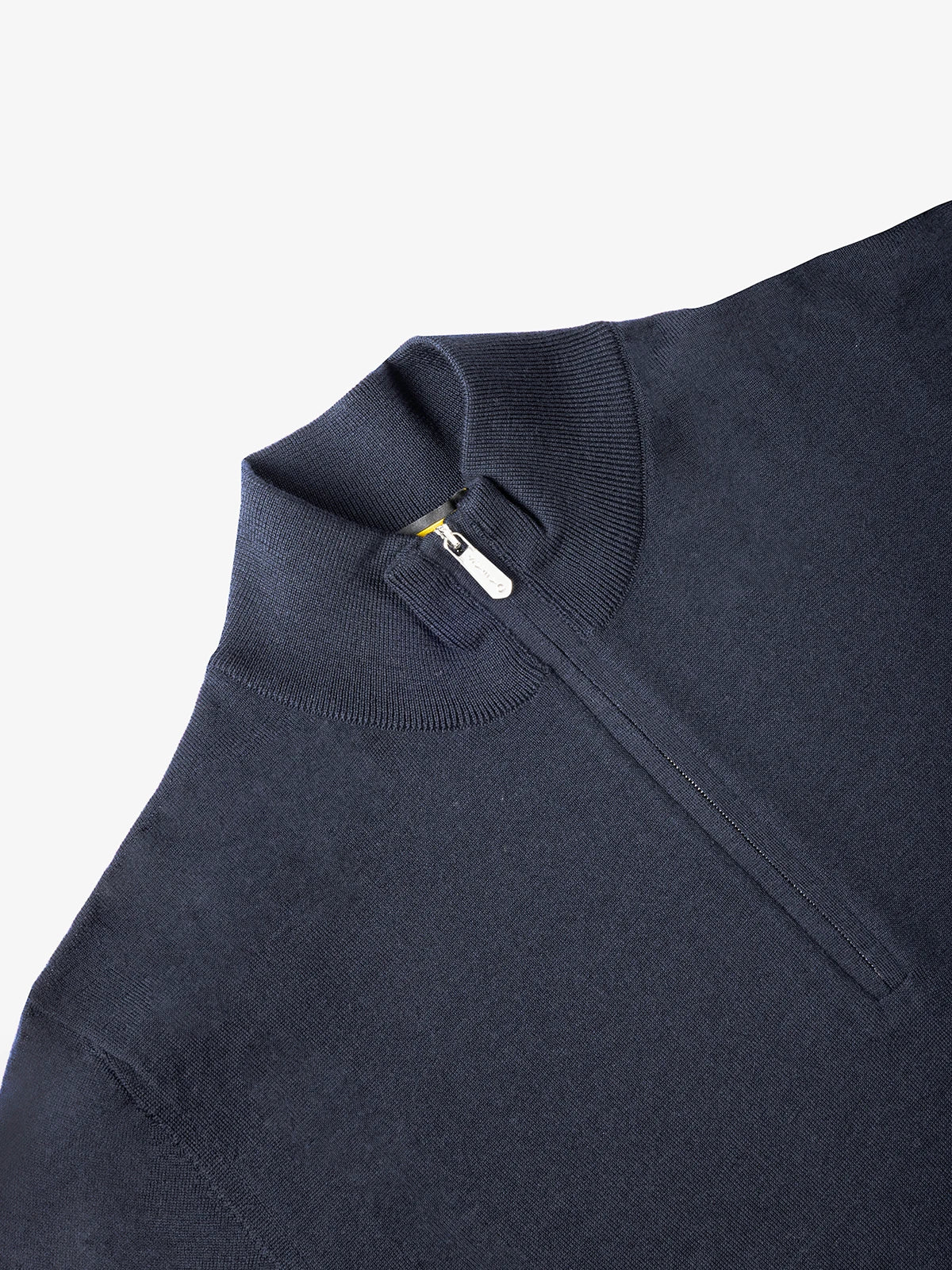 Lupetto con zip in 100% Lana blu | SVEVO