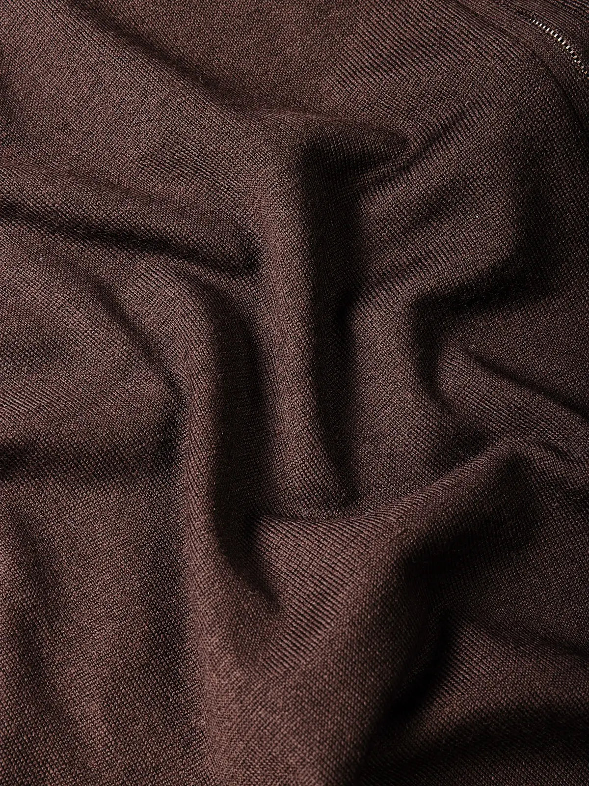 Giubbotto con zip in 100% Lana marrone | SVEVO