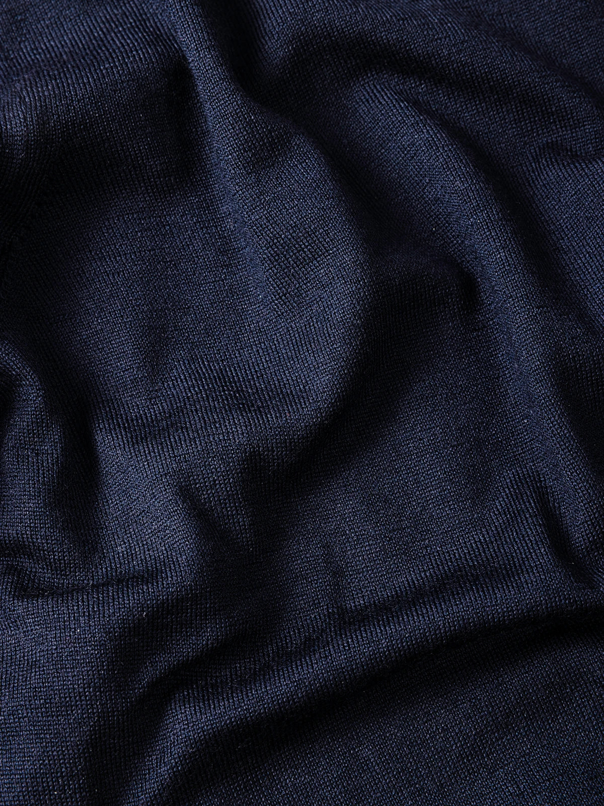 Polo con zip in 100% Lana blu | SVEVO