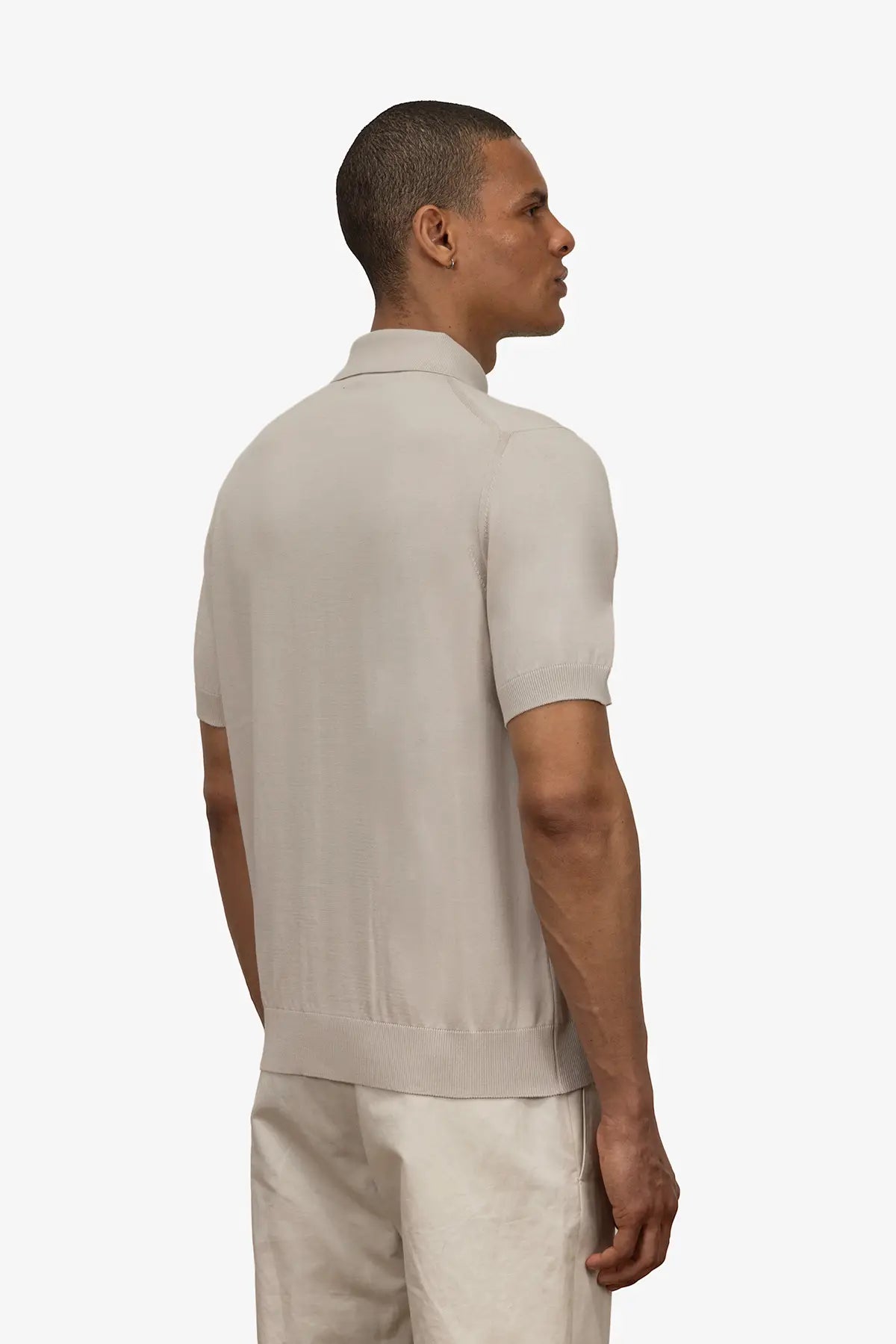 Polo mezza manica con bottoni in 100% Cotone Gardenia | SVEVO