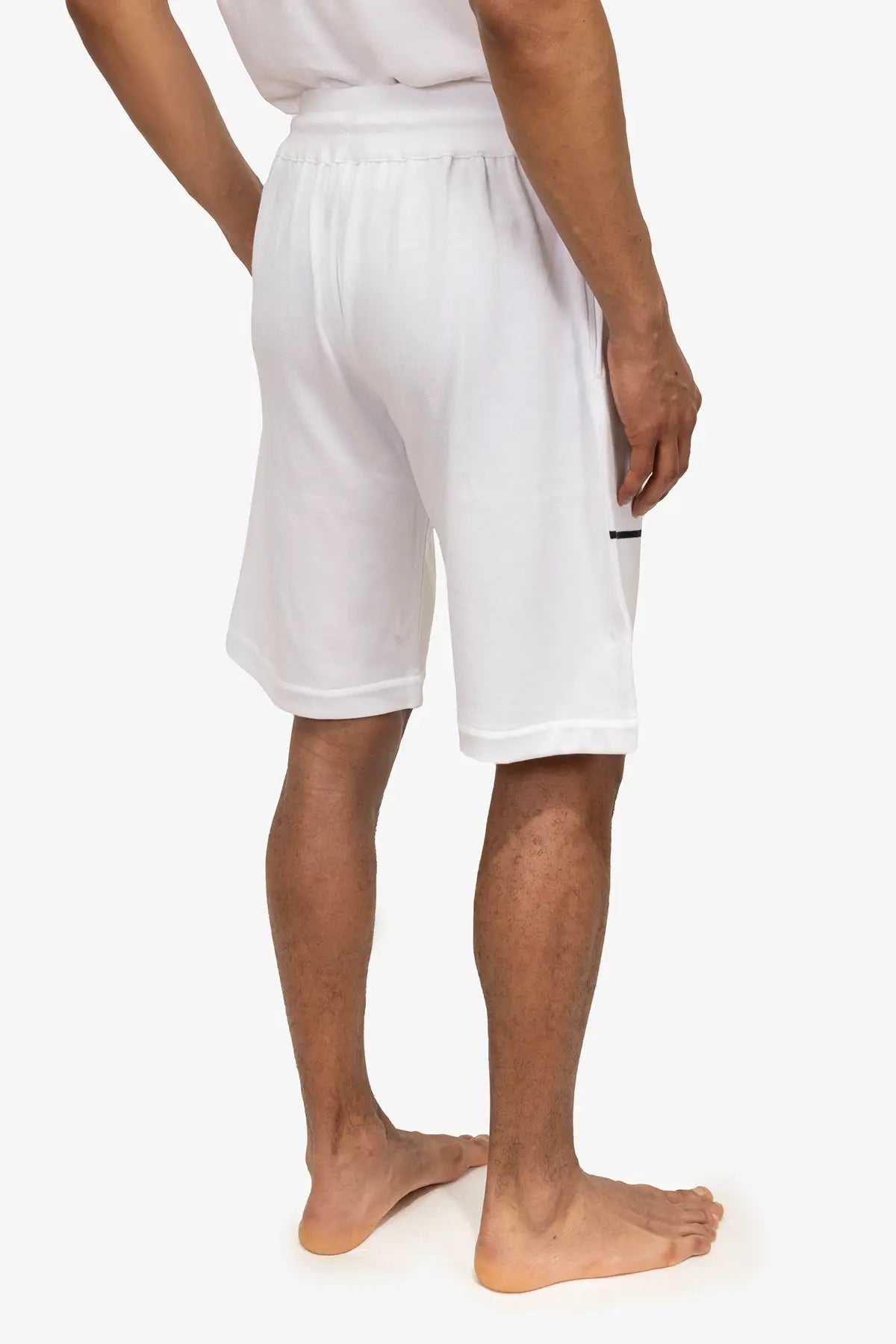 Bermuda in 100% Cotone Supersoft Bianco e Blu | SVEVO