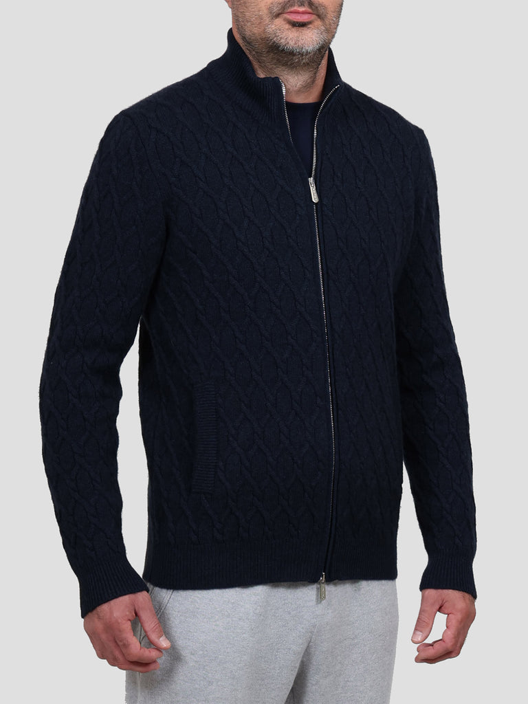 Svevo Giubbotto in Cashmere Blu