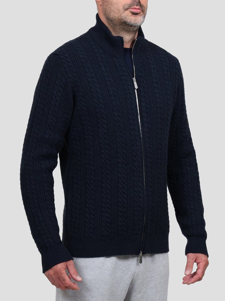 Svevo Giubbotto 100% Cashmere Blu