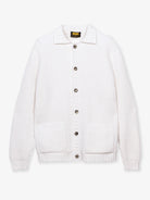 Cardigan punto milano in 100% Cashmere bianco | SVEVO