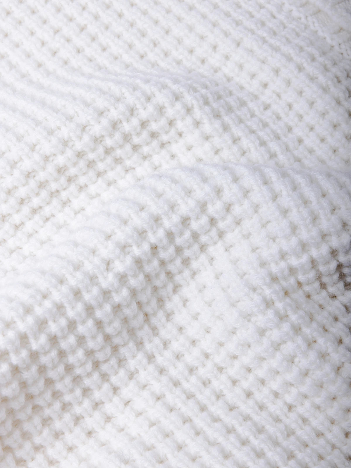 Cardigan punto milano in 100% Cashmere bianco | SVEVO