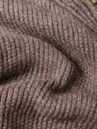 Cardigan con collo a scialle in 100% Cashmere marrone | SVEVO