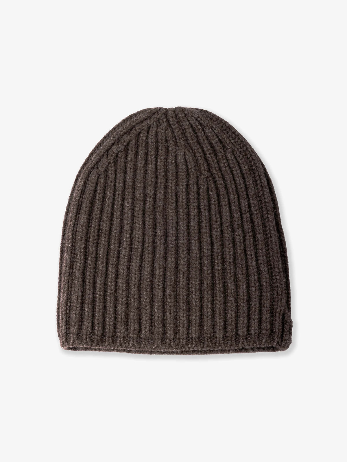 Berretto corto in 100% Cashmere marrone | SVEVO