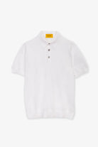 Polo mezza manica con bottoni in 100% Cotone Bianco | SVEVO