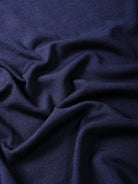 Polo con zip e manica lunga in 100% Lana blu  | SVEVO