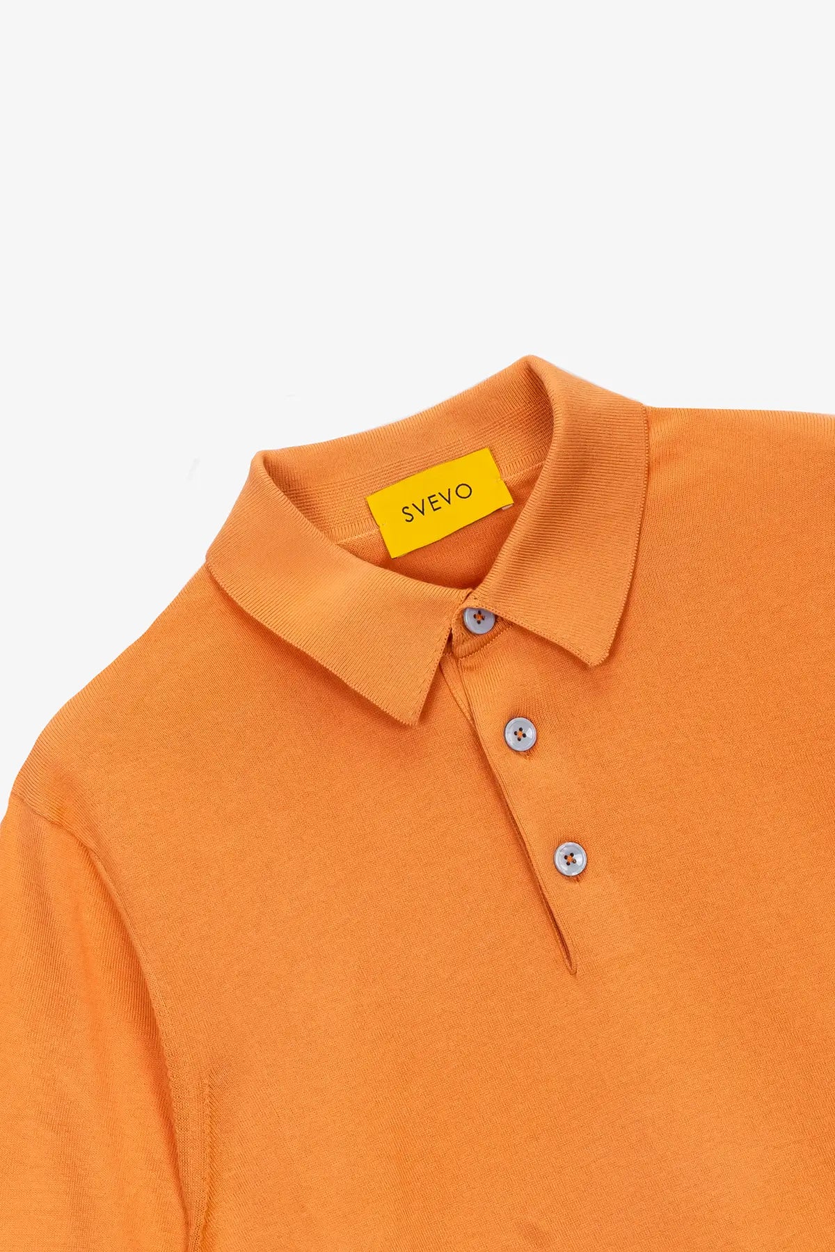 Polo mezza manica con bottoni in 100% Cotone Arancione | SVEVO