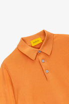 Polo mezza manica con bottoni in 100% Cotone Arancione | SVEVO