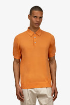 Polo mezza manica con bottoni in 100% Cotone Arancione | SVEVO