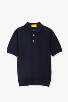 Polo mezza manica con bottoni in 100% Cotone Blu | SVEVO