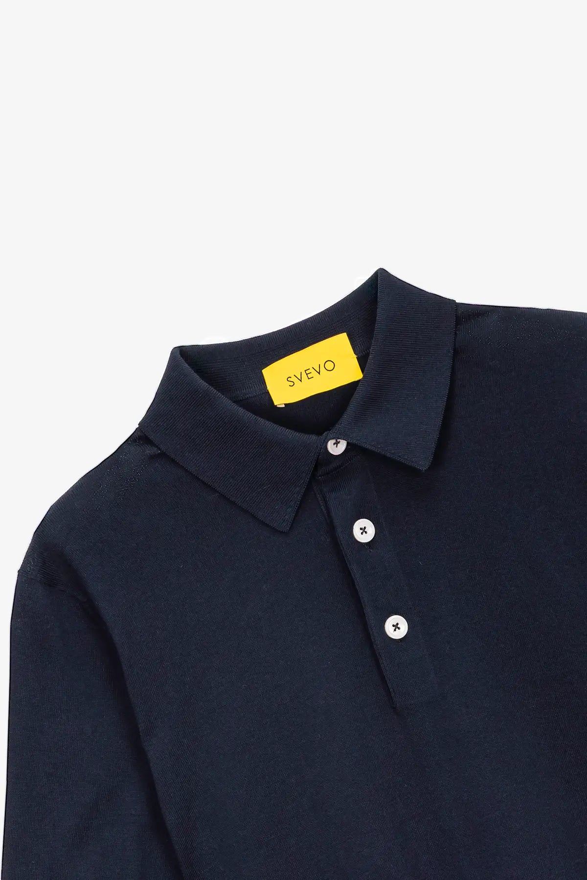 Polo mezza manica con bottoni in 100% Cotone Blu | SVEVO