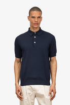 Polo mezza manica con bottoni in 100% Cotone Blu | SVEVO