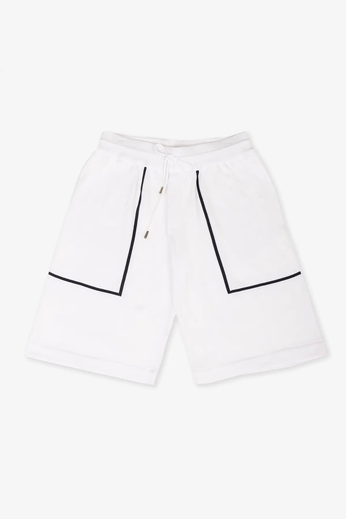 Bermuda in 100% Cotone Supersoft Bianco e Blu | SVEVO