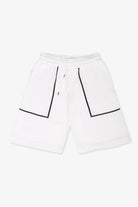 Bermuda in 100% Cotone Supersoft Bianco e Blu | SVEVO