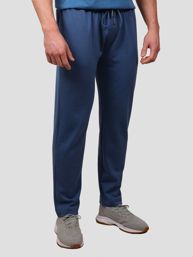 Pantalone Jogging Cotone e Cashmere Blu - svevo