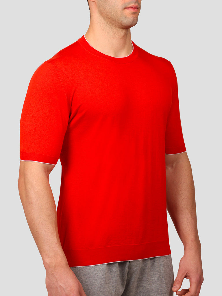 Svevo Maglia Girocollo 100% Cotone Supersoft Arancione