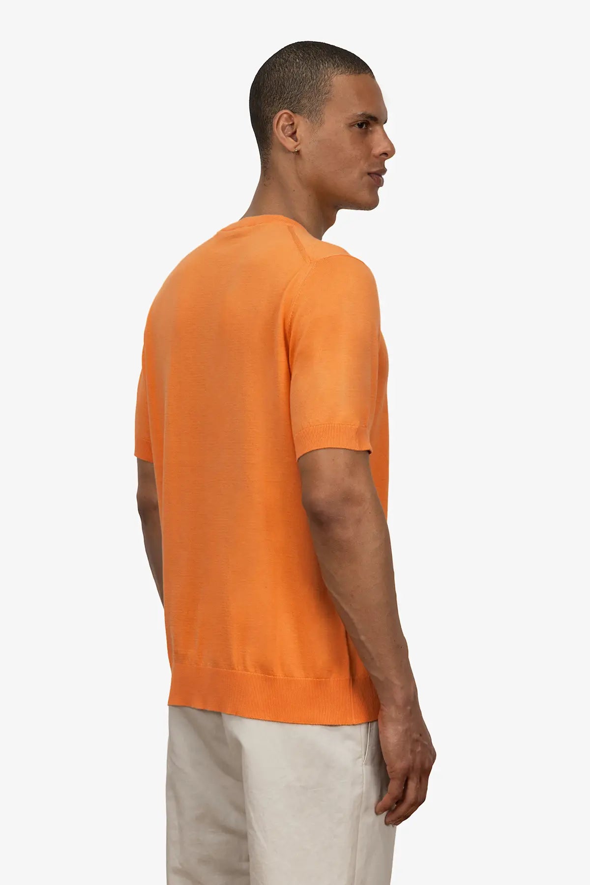 Girocollo mezza manica in 100% Cotone Arancione | SVEVO