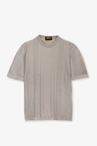 Girocollo mezza manica fondo tubolare in 100% Cotone Supersoft Grigio Chiaro | SVEVO