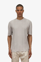 Girocollo mezza manica fondo tubolare in 100% Cotone Supersoft Grigio Chiaro | SVEVO